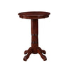 Ava Pub Bar Table | 42" Round | Sunburst | Pedestal | Dark Brown