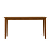 Nova 60 Inch Rectangular Dining Table Tapered Legs Rich Walnut Brown By Casagear Home BM274318