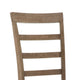 Moe 18 Inch Wood Dining Chair Ladder Back Set of 2 Brushed Brown By Casagear Home BM274319