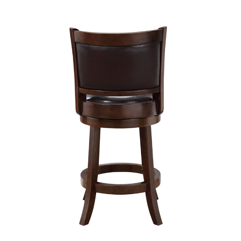 Pal Swivel Counter Stool | 24’’ | Faux Leather | Cappuccino BM274331