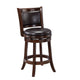 Pal Swivel Counter Stool | 24’’ | Faux Leather | Cappuccino BM274331