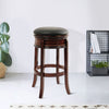 Sabi Swivel Counter Stool | 29" | Faux Leather | Brown