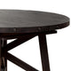 Liu 54 - 72 Inch Round Dining Table Acacia Wood Extendable Dark Brown BM274451