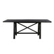 Liu 76 - 96 Inch Dining Table Acacia Wood Extendable Exposed Bolt Brown BM274452