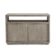 Jose 54 Inch Wood TV Entertainment Center Console 2 Cabinets Light Gray BM274458