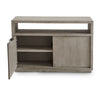 Jose 54 Inch Wood TV Entertainment Center Console 2 Cabinets Light Gray BM274458