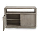 Jose 54 Inch Wood TV Entertainment Center Console 2 Cabinets Light Gray BM274458