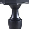 Susy 28 Inch Wood Reversible Board Game Table with Pedestal Stand Black BM274633