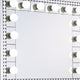 Rose 32 Inch Vanity Lighted Wall Mirror 11 Bulbs Faux Diamond Silver BM274653