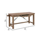 60 Inch Solid Wood Writing Desk with Drawer Metal Cross Bracers Brown By Casagear Home BM274753