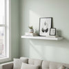 Floating Shelf | 24" | Wall Mounted | Rectangular | White