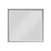 Jody 38 Inch Wall Mirror, Rectangular Wood Frame, Gray