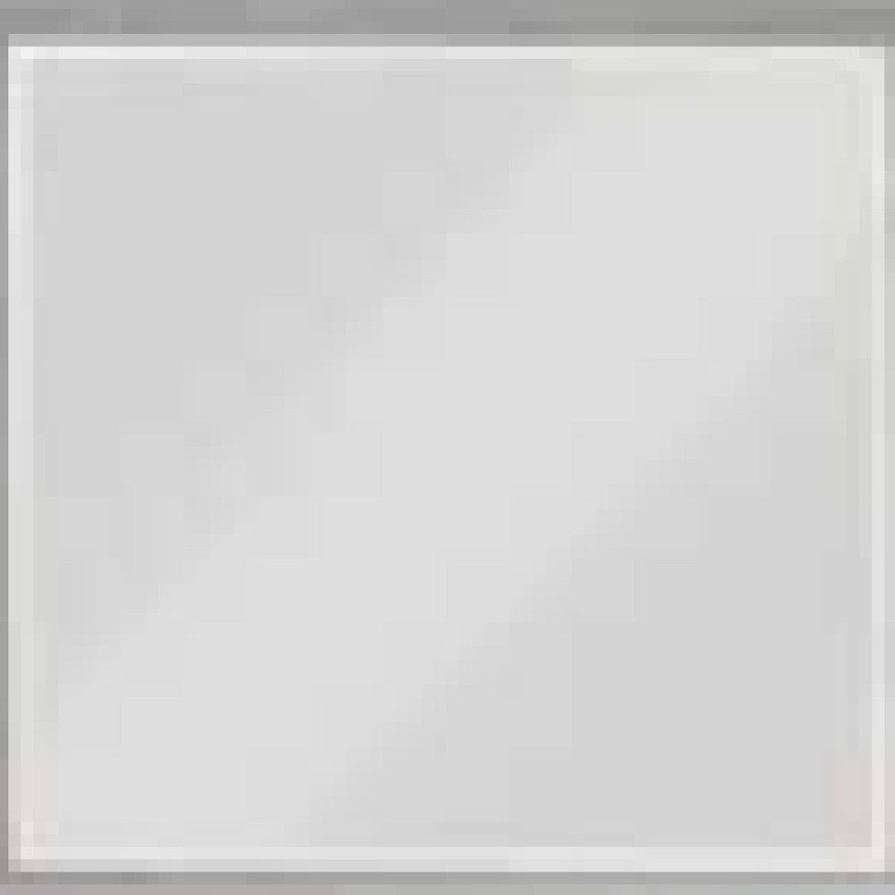 Jody 38 Inch Wall Mirror Rectangular Wood Frame Gray BM275047