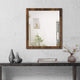 Wall Mirror | 32" | Wood Frame | Walnut Brown