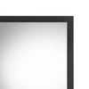 32 Inch Wall Mirror Sleek Rectangular Portrait Wood Frame Black