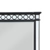 Koda 52 Inch Wall Mirror Molded Trim Circular Cut Out Design Black BM275056