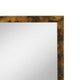 35 Inch Wood Rectangular Mirror Portrait Rustic Oak Brown BM275066