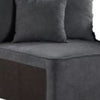 29 Inch Modular Chair Pocket Coil 2 Pillows Dark Charcoal Gray BM275087