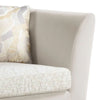 Mavi 71 Inch Loveseat Velvet Arched Button Tufted Metal Legs Beige BM275496