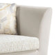 Mavi 71 Inch Loveseat Velvet Arched Button Tufted Metal Legs Beige BM275496