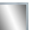 Tyra 39 Inch Wall Mirror Rectangular Wood Frame Gray BM275527