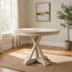 Dal Dining Table | 47" | Reclaimed Pine | Pedestal Base | Ivory