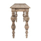 Ray 72 Inch Reclaimed Pine Wood Console Sideboard Table Turned Legs Beige By Casagear Home BM275620