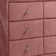Sin 62 Inch Modern Side Dresser 6 Drawers Round Metal Knobs Velvet Pink BM275662