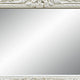 Rox 62 Inch Classic Ornate Carved Mirror Crowned Top Frame Wood White BM275672