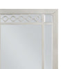 Nic 40 Inch Accent Mirror Beveled Wood Frame Portrait Silver BM275685