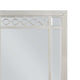 Nic 40 Inch Accent Mirror Beveled Wood Frame Portrait Silver BM275685