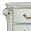 Jess 32 Inch Classic Nightstand 2 Drawers Molded Trim Wood White BM275700