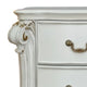 Jess 32 Inch Classic Nightstand 2 Drawers Molded Trim Wood White BM275700