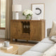 Sideboard Buffet Cabinet | 45" | Bar Storage | Rustic Brown