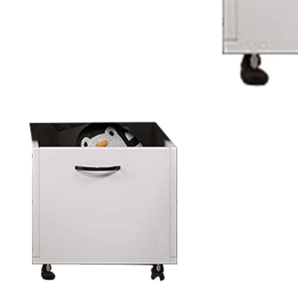 Storage Box | 20" | Caster Wheels | Set of 2 | White