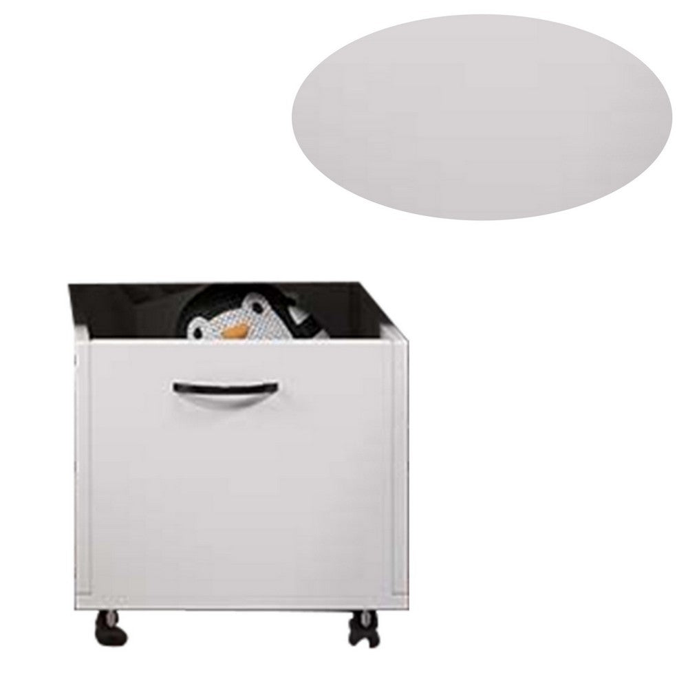 Storage Box | 20" | Caster Wheels | Set of 2 | White