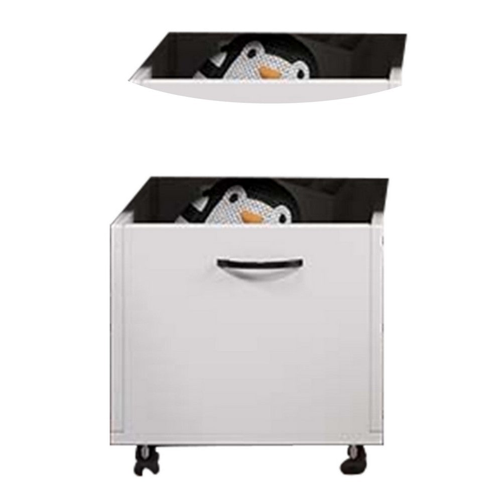 Storage Box | 20" | Caster Wheels | Set of 2 | White