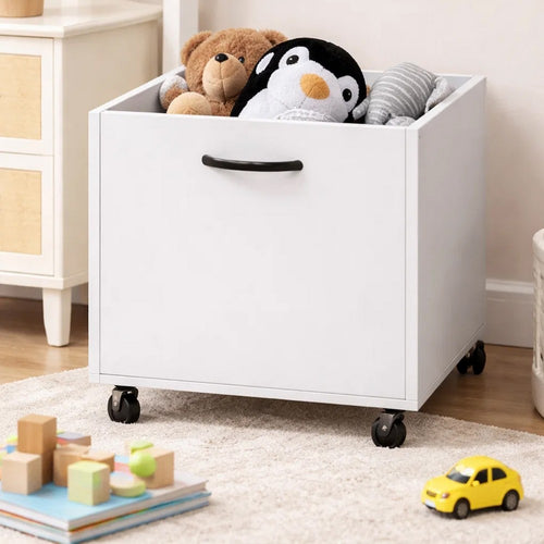 Storage Box | 20" | Caster Wheels | Set of 2 | White