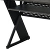 Tin Music Desk | 47" | Keyboard Tray | Shelves | Gray