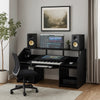 Music Studio Desk | 71" | Keyboard Tray | Monitor Shelf | Black