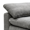 Shar 45 Inch Modular Armless Chair with Loose Pillow Back Fabric Gray BM276218
