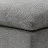 Shar 37 Inch Square Ottoman Removable Pillow Top Cushion Gray BM276220