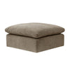 Scott 37 Inch Square Ottoman, Removable Pillow Top Cushion, Beige
