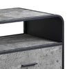 Ish 39 Inch Entertainment Center TV Stand 2 Drawers Wood Gray Black BM276252