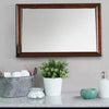 Wall Mirror | 44" | Molded Frame | Cherry Brown