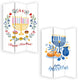 72 Inch 3 Panel Canvas Foldable Room Divider Hanukkah Symbol Multicolor BM276729