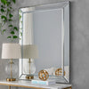 Wall Mirror | 39" | Beveled Panels | Mirrored Frame | Silver