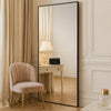 Wall Mirror | 40" | Thin Rectangular Frame | Black