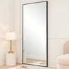 Wall Mirror | 40" | Thin Rectangular Frame | Black