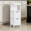 Deavan Cabinet | 35" | Linen Organizer | 2 Drawers | White